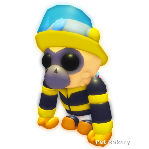 Firefighter Gibbon Adopt Me pet
