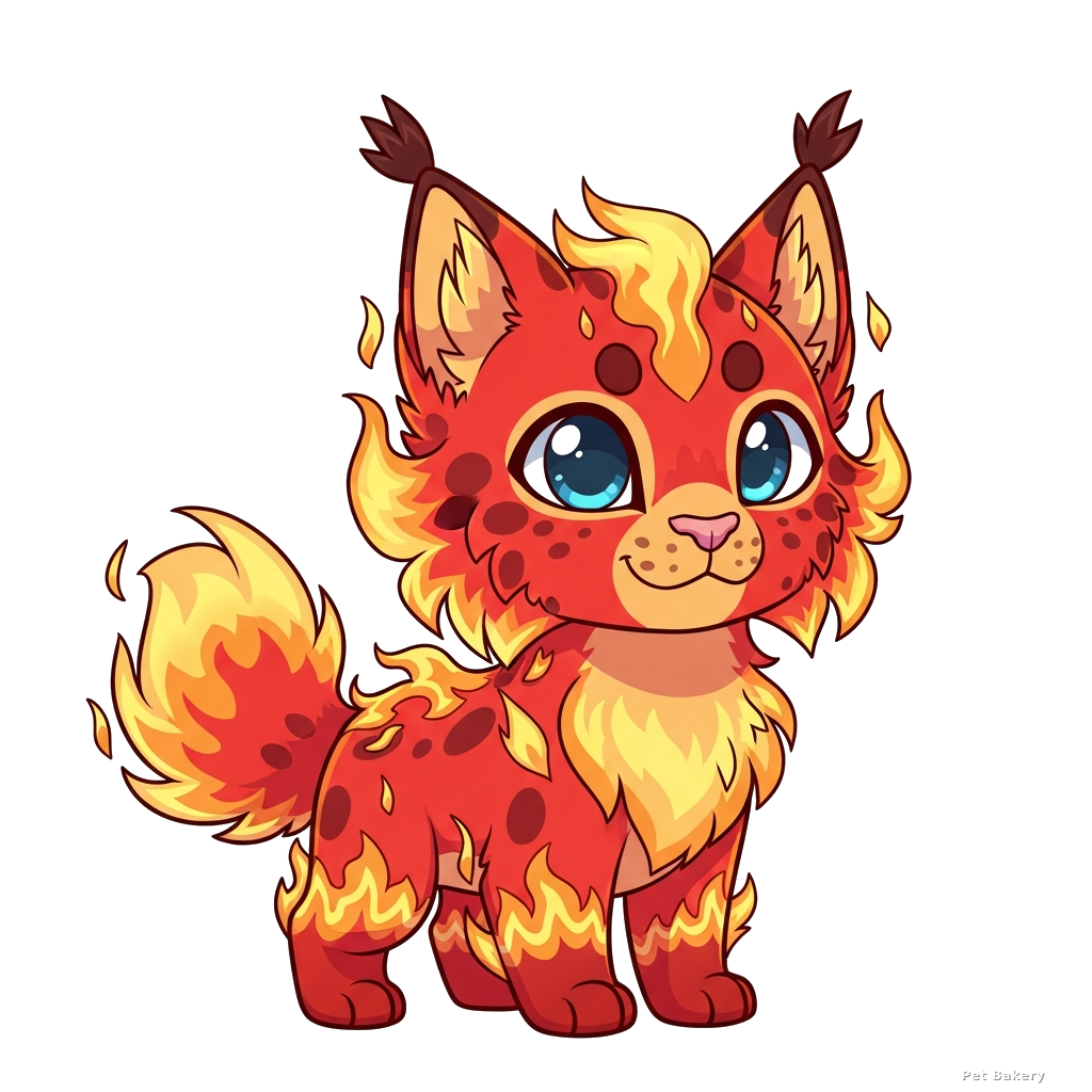 Flame Lynx Adopt Me pet