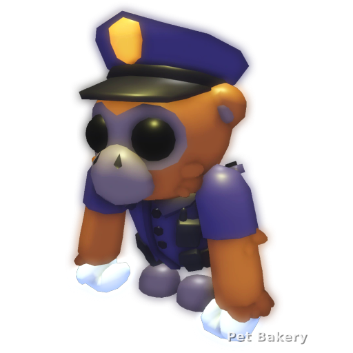 Officer Gibbon Adopt Me pet