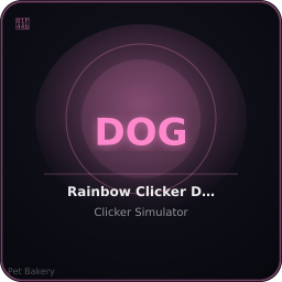 Rainbow Clicker Dog Normal Adopt Me pet