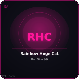 Rainbow Huge Cat Normal Adopt Me pet